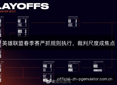 英雄联盟春季赛严抓规则执行，裁判尺度成焦点